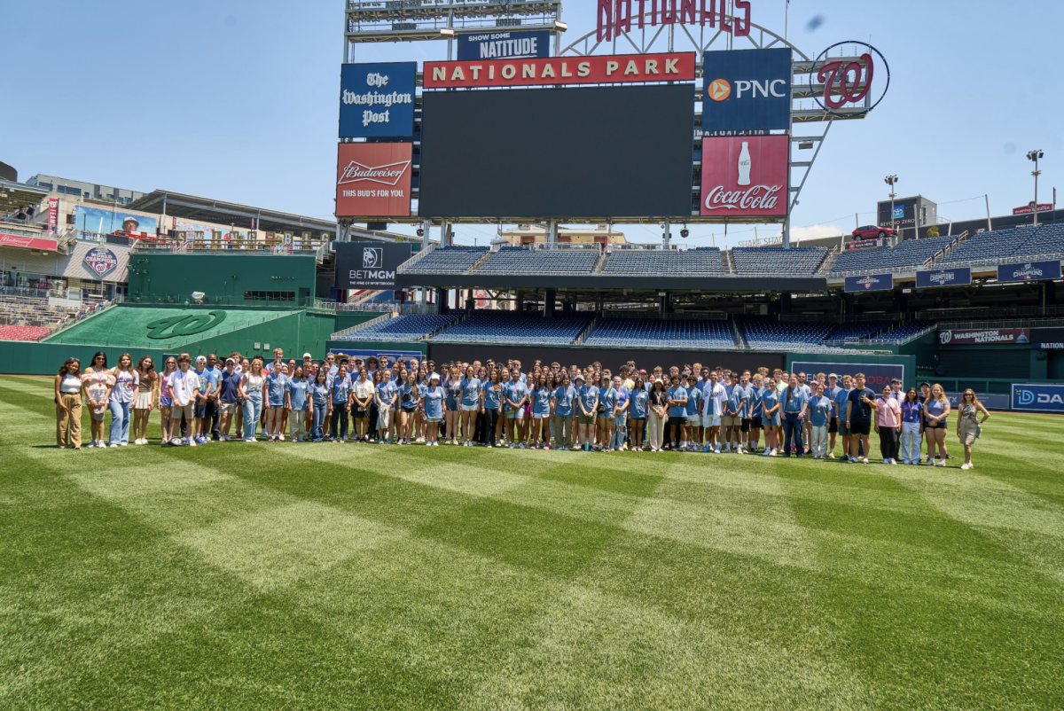 Champions of change: The Congresional Award Gold Medal Class of 2024 stands  at Nationals Park in Washington, D.C. after being recognized at the Gold Medal Summit.